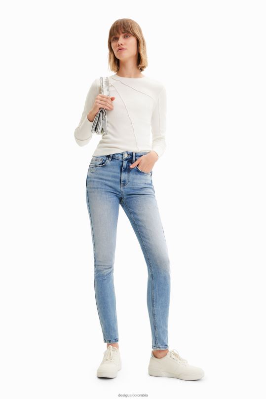 Desigual Colombia - ropa 4802L766 mujer Desigual jeans ajustados con realce