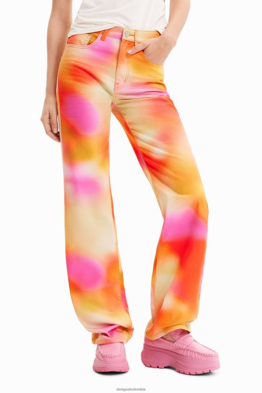 Desigual Colombia bolsos - ropa 4802L781 mujer Desigual maitrepierre jeans anchos multicolor