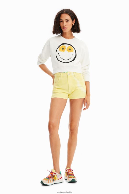 Desigual zapatos Colombia - ropa 4802L796 mujer Desigual shorts de mezclilla con efecto tie-dye