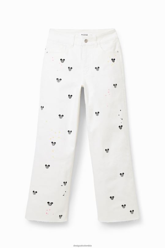 ropa 4802L837 mujer Desigual jeans culotte recortados de mickey mouse de disney - Desigual Colombia Medellín