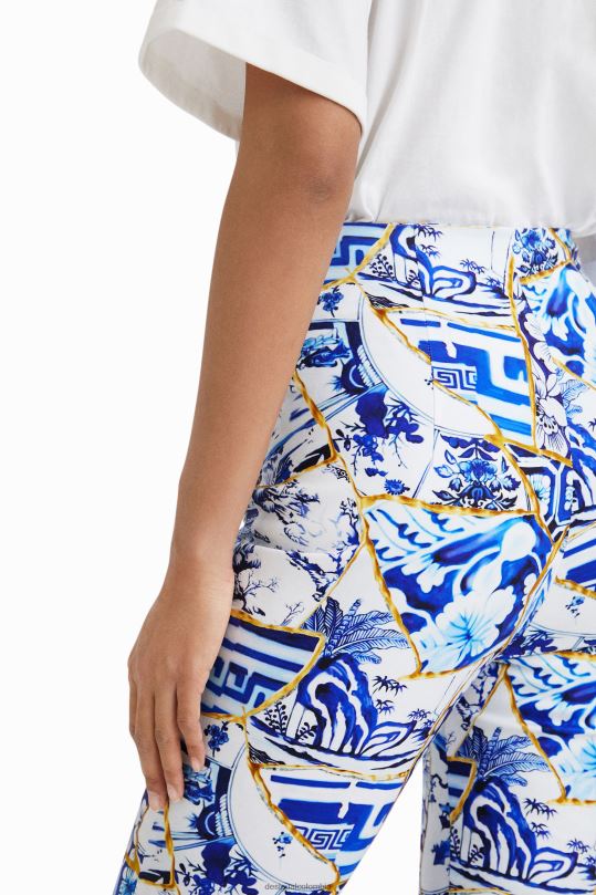 Desigual Colombia bolsos - ropa 4802L875 mujer Desigual pantalones slim con estampado stella jean