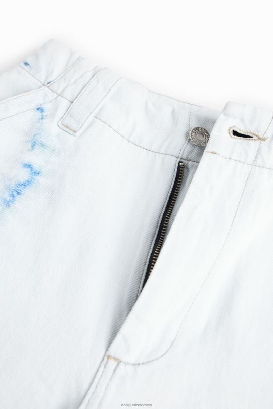 ropa 4802L880 mujer Desigual jeans cargo con efecto tie-dye - Desigual Colombia rebajas
