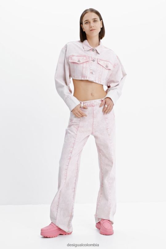 Desigual zapatos Colombia - ropa 4802L924 mujer Desigual maitrepierre jeans rectos de pernera ancha