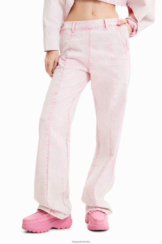 Desigual zapatos Colombia - ropa 4802L924 mujer Desigual maitrepierre jeans rectos de pernera ancha