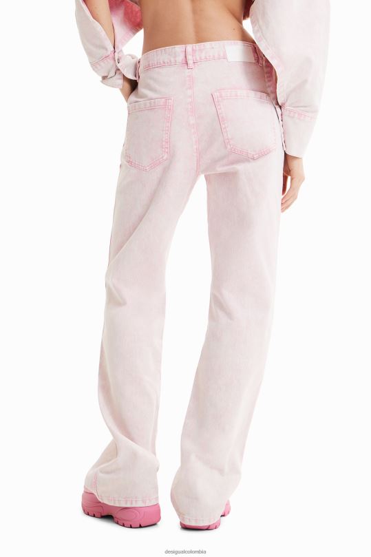 Desigual zapatos Colombia - ropa 4802L924 mujer Desigual maitrepierre jeans rectos de pernera ancha