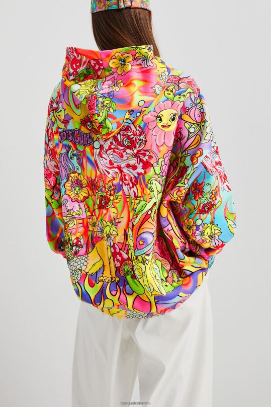 ropa 4802L1030 mujer Desigual sudadera oversize con capucha - Desigual Colombia rebajas