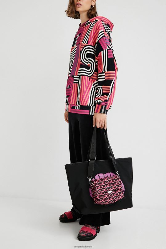 ropa 4802L1129 mujer Desigual sudadera larga oversize con capucha - Desigual shop