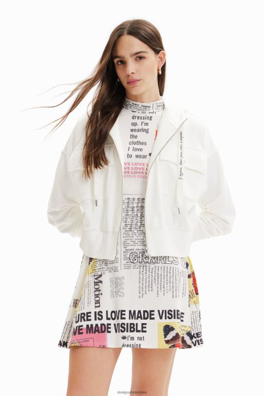 Desigual Colombia - ropa 4802L337 mujer Desigual sudadera con bolsillos oversize