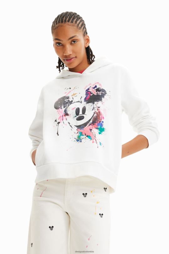 Desigual zapatos Colombia - ropa 4802L391 mujer Desigual sudadera con salpicaduras de mickey mouse de disney