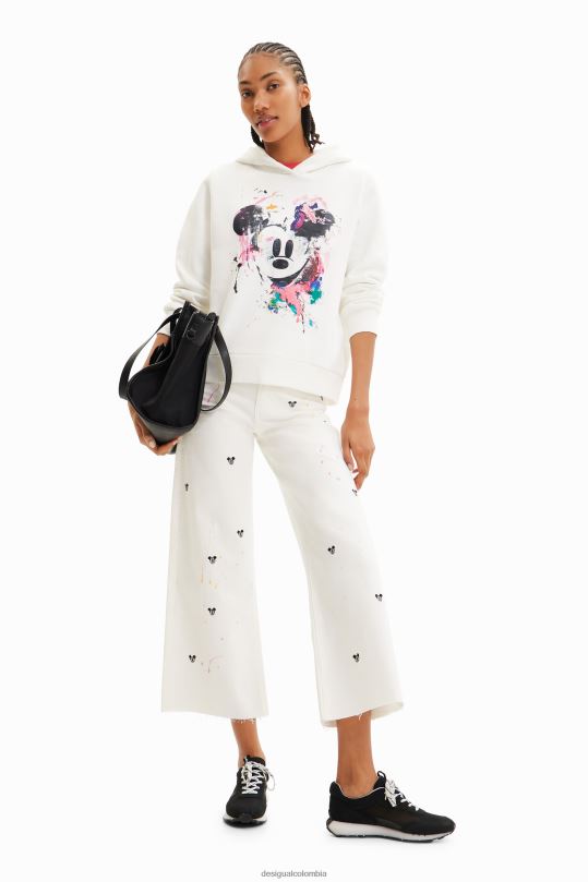 Desigual zapatos Colombia - ropa 4802L391 mujer Desigual sudadera con salpicaduras de mickey mouse de disney