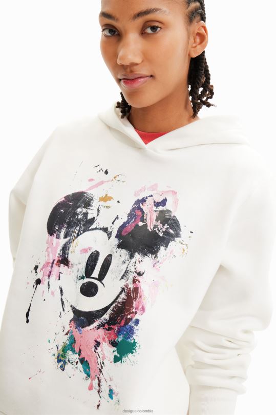 Desigual zapatos Colombia - ropa 4802L391 mujer Desigual sudadera con salpicaduras de mickey mouse de disney