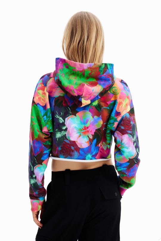 Desigual Colombia pagina oficial - ropa 4802L500 mujer Desigual sudadera con capucha corta y extragrande