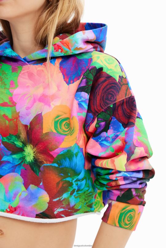 Desigual Colombia pagina oficial - ropa 4802L500 mujer Desigual sudadera con capucha corta y extragrande