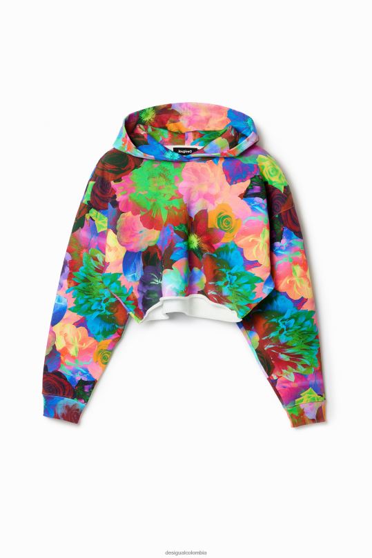 Desigual Colombia pagina oficial - ropa 4802L500 mujer Desigual sudadera con capucha corta y extragrande