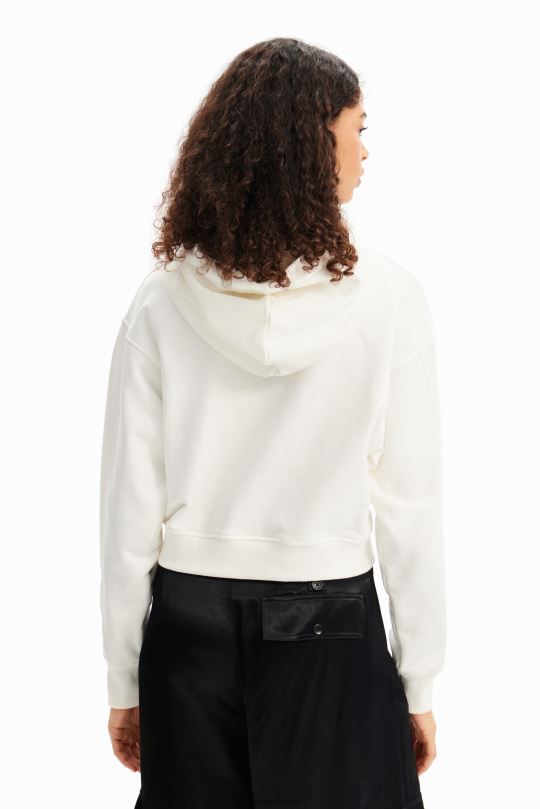 ropa 4802L830 mujer Desigual sudadera con capucha corta y artística - Desigual sales online