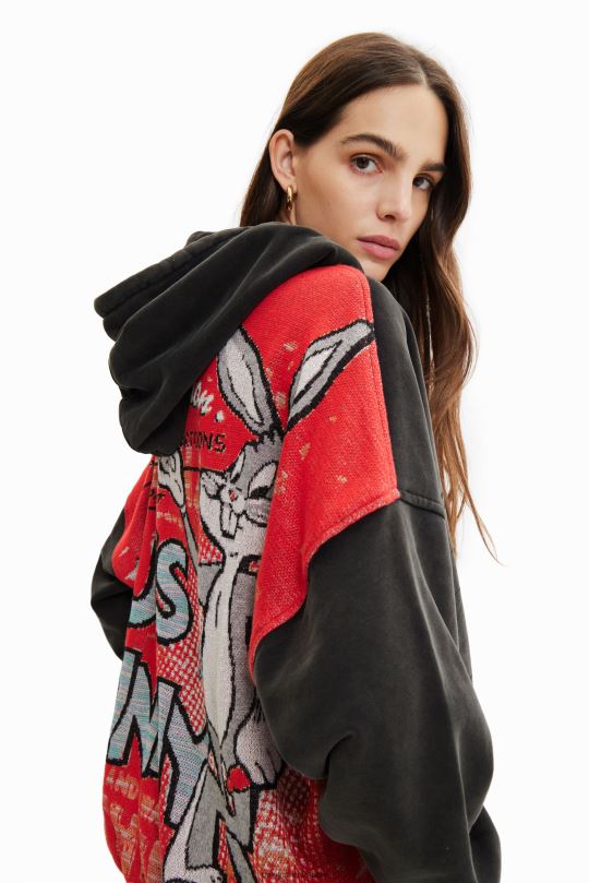 Desigual Colombia - ropa 4802L943 mujer Desigual sudadera oversize de bugs bunny