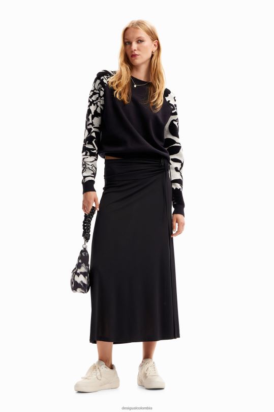 ropa 4802L101 mujer Desigual jersey con combinación de flores - Desigual sale damen