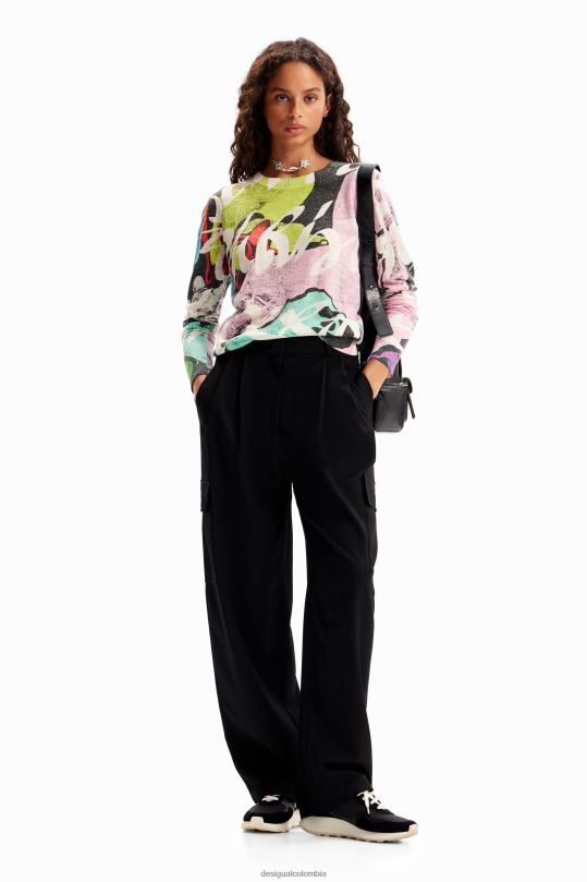 ropa 4802L102 mujer Desigual metro. jersey multicolor de christian lacroix - Desigual sales online
