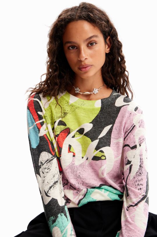 ropa 4802L102 mujer Desigual metro. jersey multicolor de christian lacroix - Desigual sales online