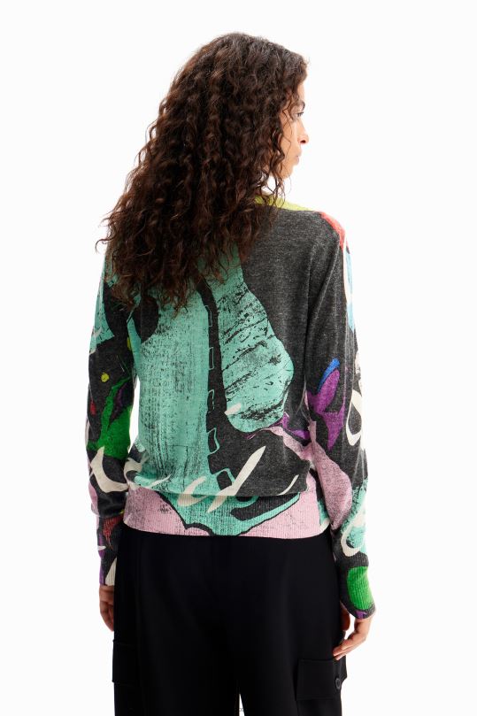 ropa 4802L102 mujer Desigual metro. jersey multicolor de christian lacroix - Desigual sales online