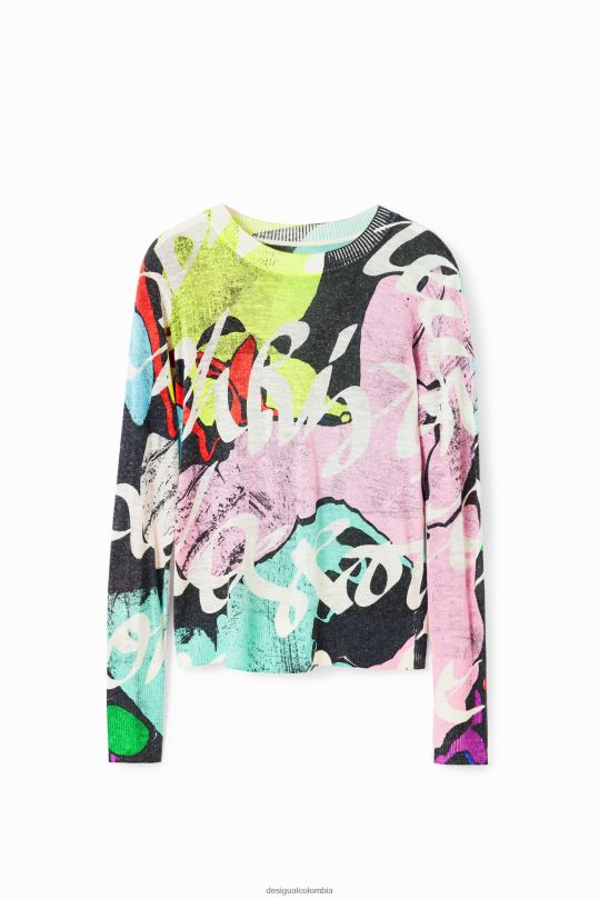 ropa 4802L102 mujer Desigual metro. jersey multicolor de christian lacroix - Desigual sales online