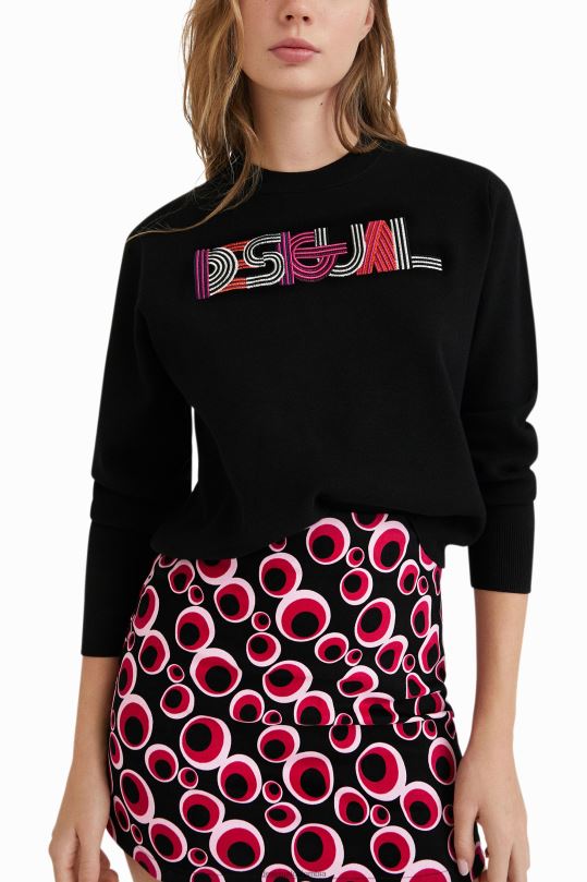 ropa 4802L1083 mujer Desigual suéter de punto bordado - Desigual sales online
