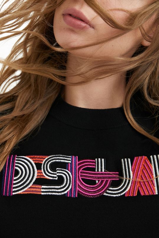 ropa 4802L1083 mujer Desigual suéter de punto bordado - Desigual sales online