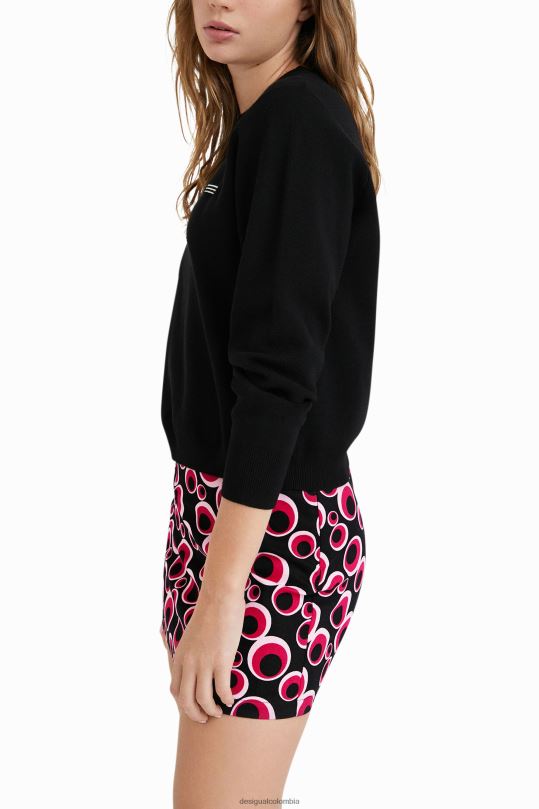 ropa 4802L1083 mujer Desigual suéter de punto bordado - Desigual sales online