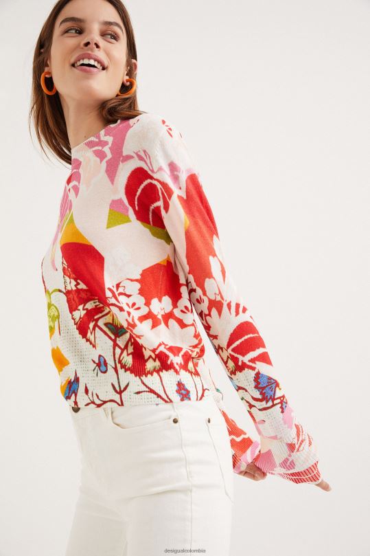 ropa 4802L1093 mujer Desigual metro. suéter con estampado de Christian Lacroix - Desigual Colombia Medellín