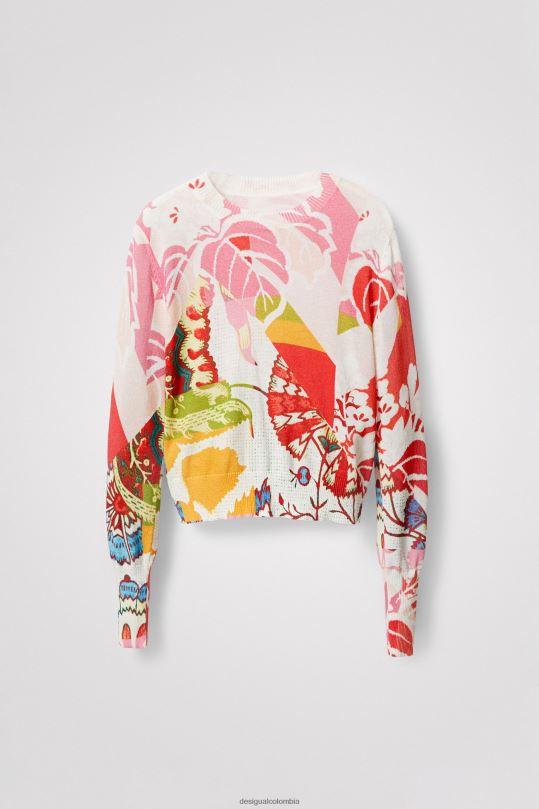 ropa 4802L1093 mujer Desigual metro. suéter con estampado de Christian Lacroix - Desigual Colombia Medellín