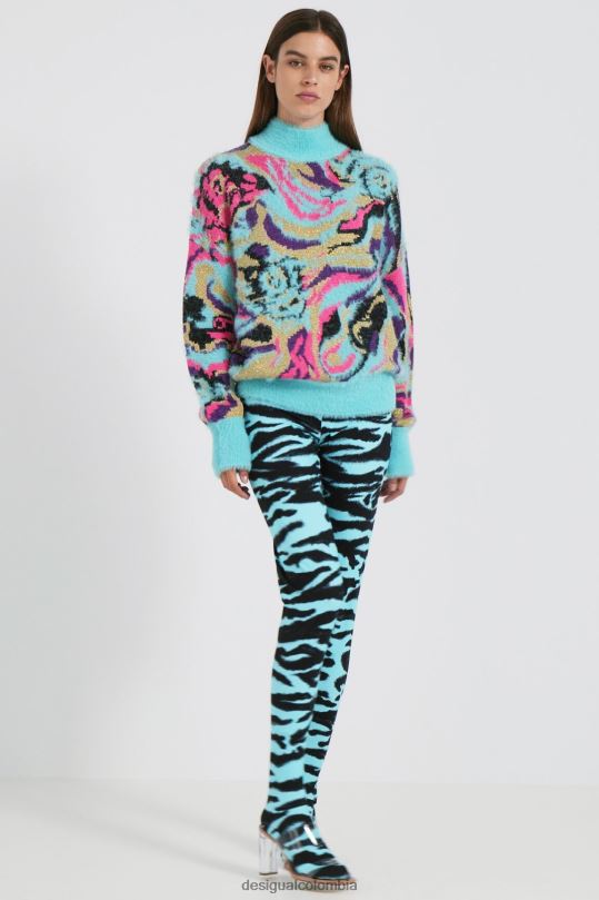 Desigual Colombia pagina oficial - ropa 4802L1117 mujer Desigual suéter de punto con cuello vuelto