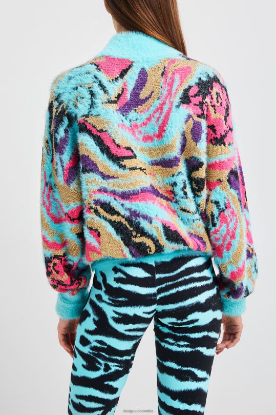Desigual Colombia pagina oficial - ropa 4802L1117 mujer Desigual suéter de punto con cuello vuelto