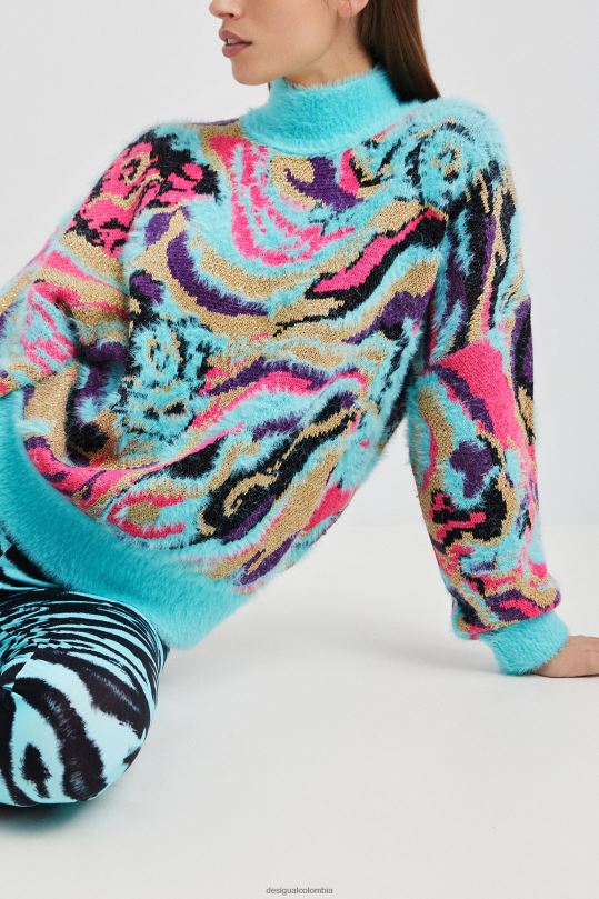 Desigual Colombia pagina oficial - ropa 4802L1117 mujer Desigual suéter de punto con cuello vuelto