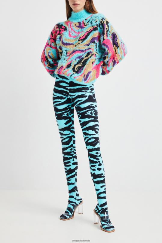 Desigual Colombia pagina oficial - ropa 4802L1117 mujer Desigual suéter de punto con cuello vuelto