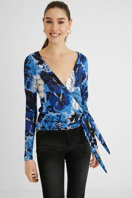 Desigual Colombia bolsos - ropa 4802L1163 mujer Desigual jersey de punto con estampado y lazo
