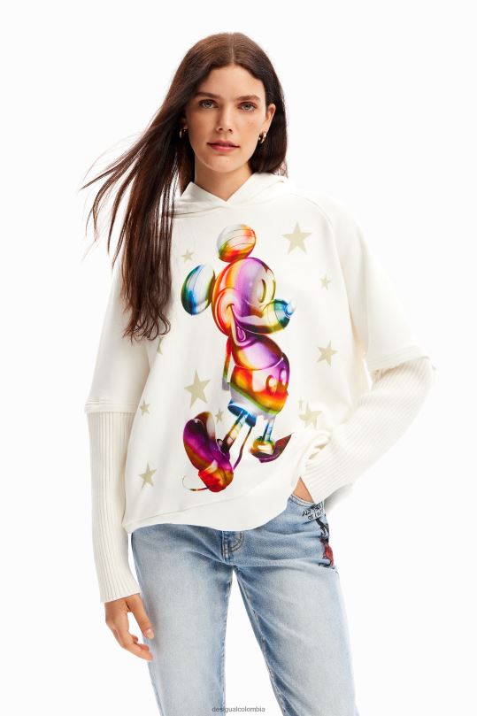 ropa 4802L140 mujer Desigual sudadera con capucha oversize de mickey mouse - Desigual Colombia Medellín