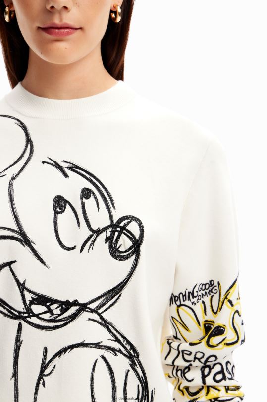 Desigual Colombia pagina oficial - ropa 4802L15 mujer Desigual jersey con bordado de mickey mouse