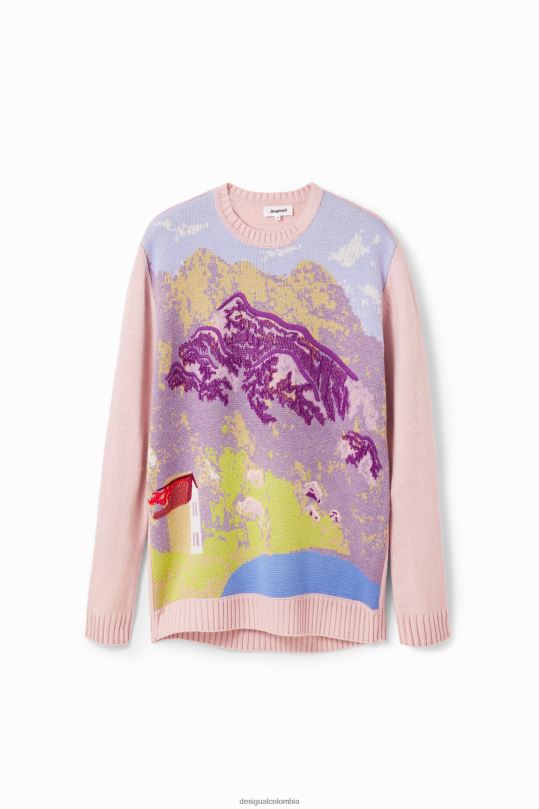 blusas Desigual bogota - ropa 4802L231 mujer Desigual metro. sudadera con paisaje de christian lacroix
