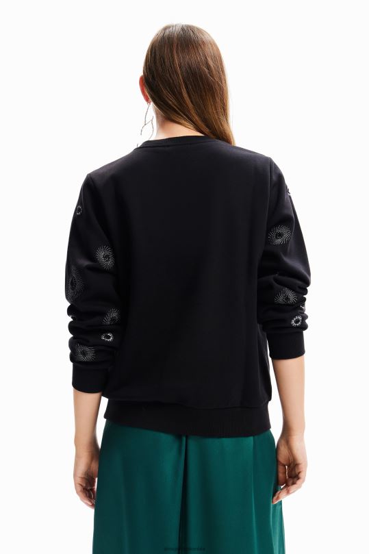 ropa 4802L264 mujer Desigual sudadera con bordado geométrico - Desigual sales online
