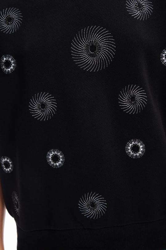ropa 4802L264 mujer Desigual sudadera con bordado geométrico - Desigual sales online