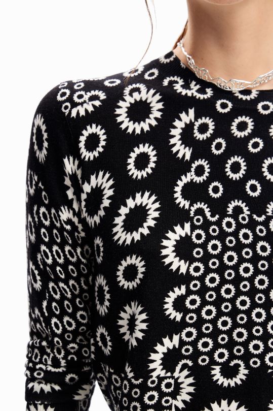 Desigual Colombia bolsos - ropa 4802L28 mujer Desigual jersey fino con patchwork geométrico