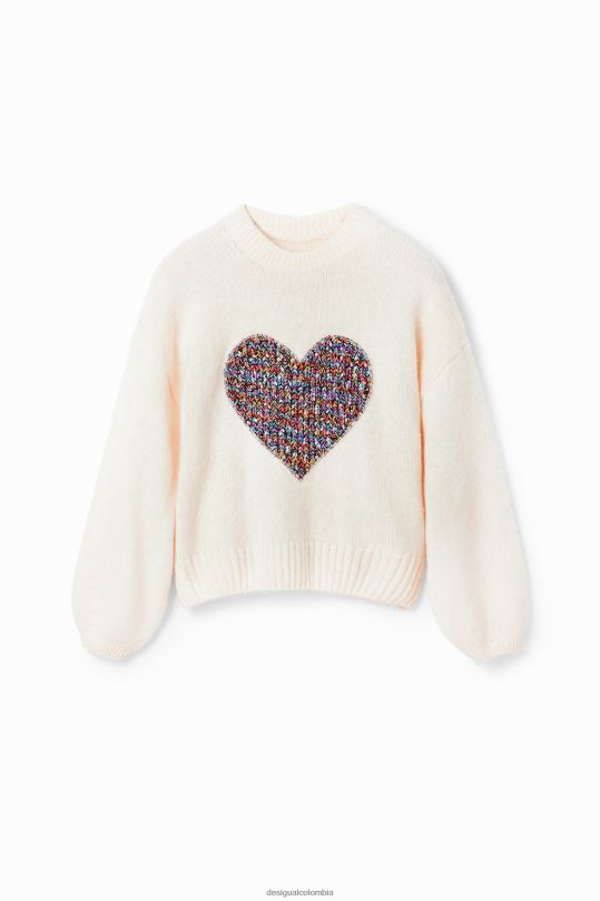 blusas Desigual bogota - ropa 4802L310 mujer Desigual jersey oversize con forma de corazón
