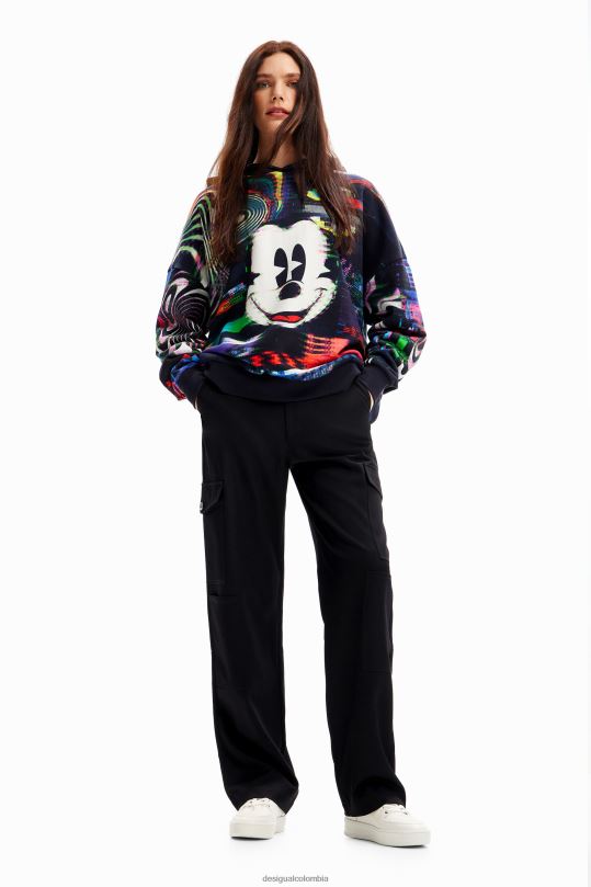 Desigual zapatos Colombia - ropa 4802L34 mujer Desigual sudadera oversize de mickey mouse