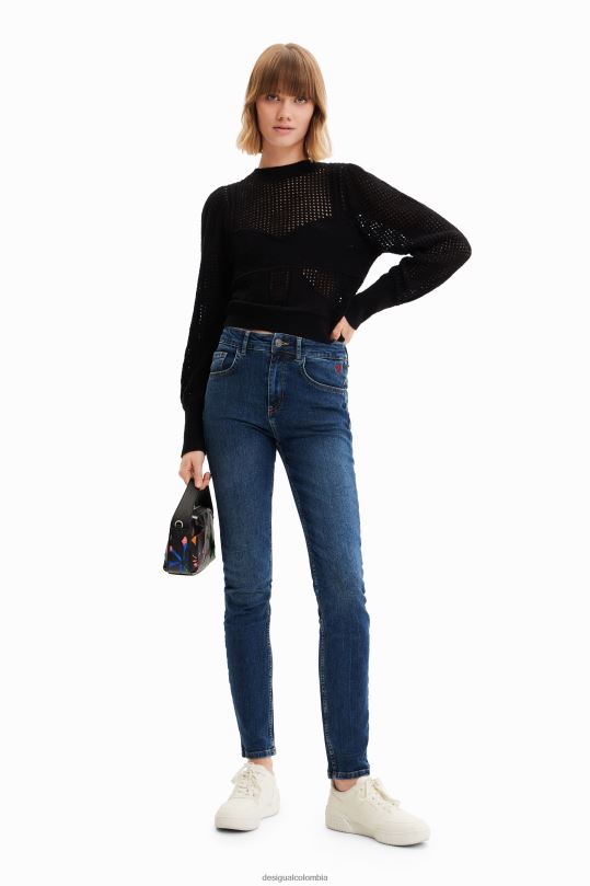 ropa 4802L440 mujer Desigual jersey con corsé de punto - Desigual Colombia Medellín