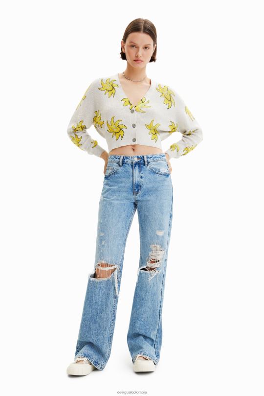Desigual zapatos Colombia - ropa 4802L712 mujer Desigual cárdigan corto de punto para el sol