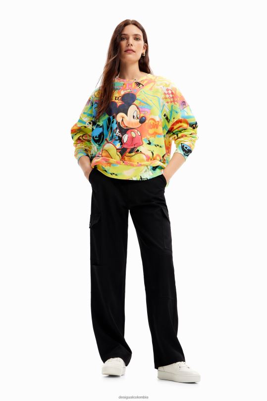 ropa 4802L7 mujer Desigual sudadera oversize de mickey mouse - Desigual sale damen