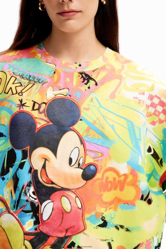 ropa 4802L7 mujer Desigual sudadera oversize de mickey mouse - Desigual sale damen