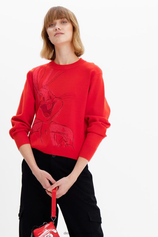 blusas Desigual bogota - ropa 4802L801 mujer Desigual jersey con bordado de bugs bunny