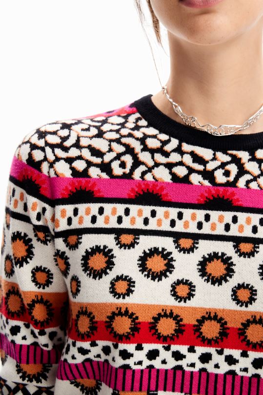 ropa 4802L936 mujer Desigual jersey con borde corto - Desigual Colombia Medellín