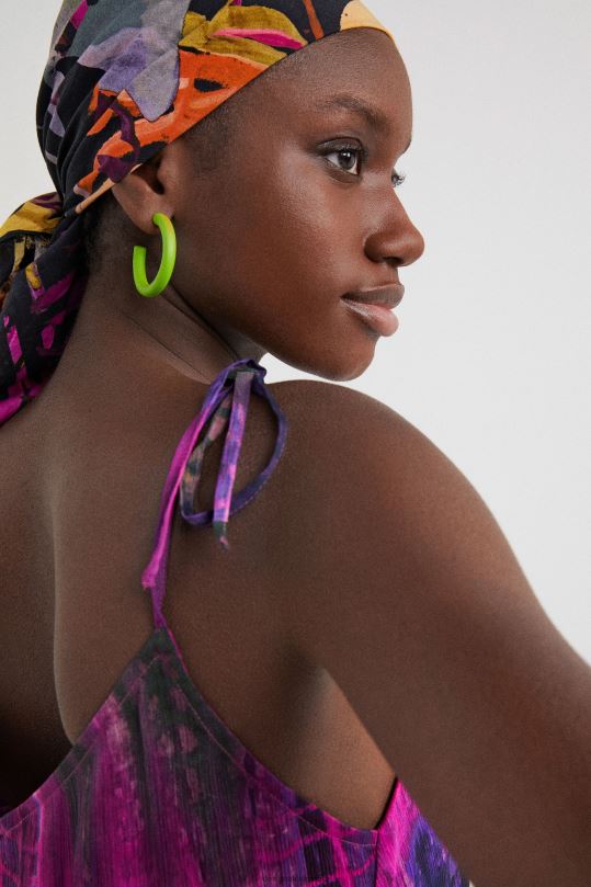 Desigual Colombia pagina oficial - ropa 4802L1116 mujer Desigual top con tirantes teñidos anudados